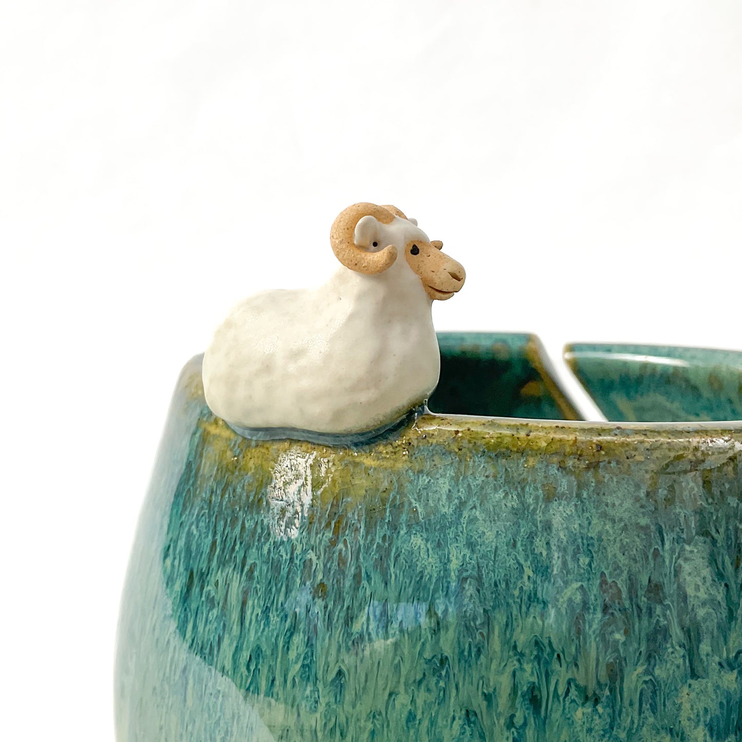 White Ram Yarn Bowl