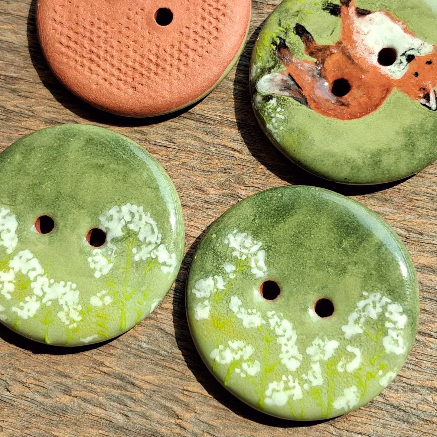 ‘Yarrow Fox’ 1-1/16” one-of-a-kind 4-pack