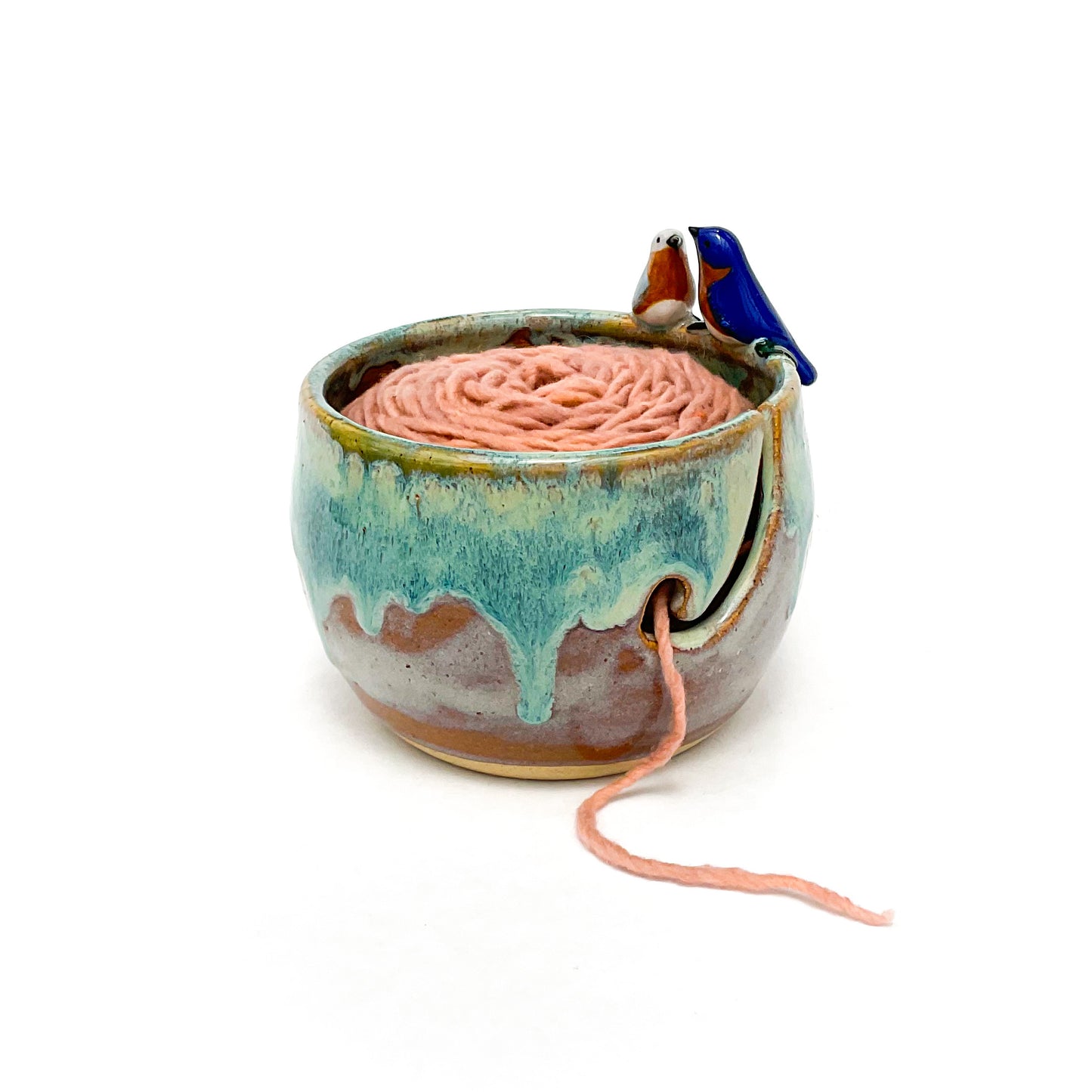 Blue Bird Love Yarn Bowl