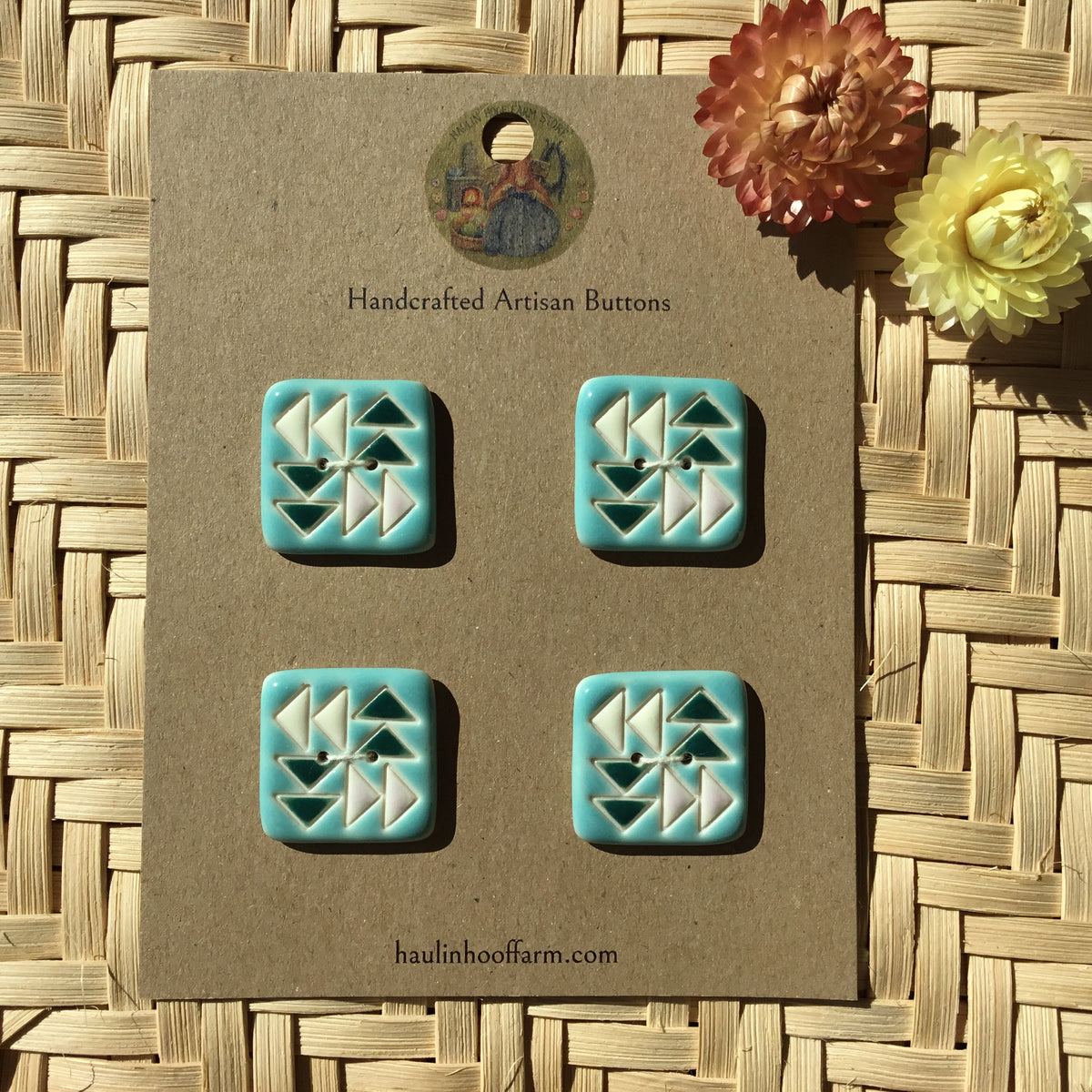 Flying Geese Quilt Button Packs