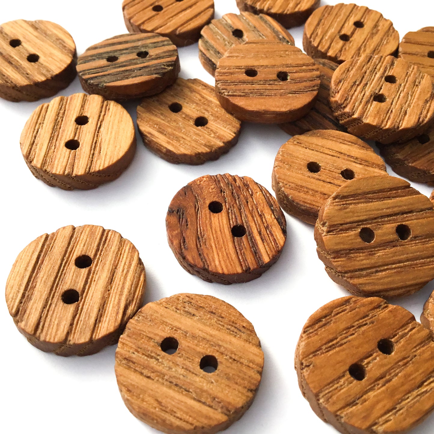 Reclaimed American Chestnut Wood Buttons - 7/8”