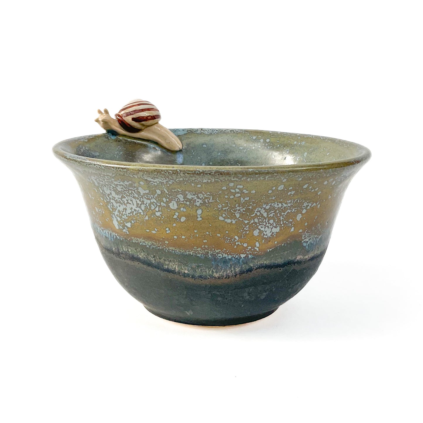 Snail Hand Sculpted Stoneware Bowl