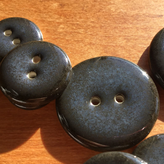 Midnight Blue Porcelain Buttons
