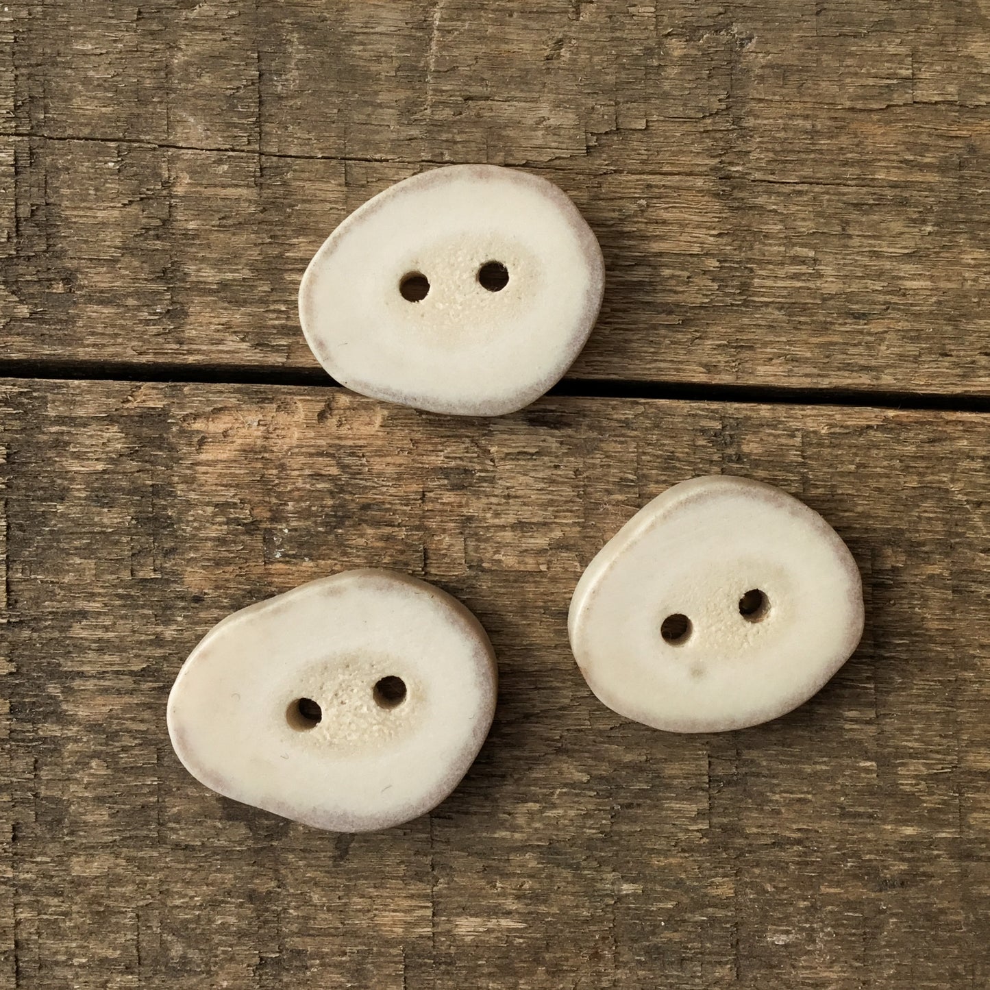 Deer Antler Shed Buttons  3/4" x 1" - 3 pack