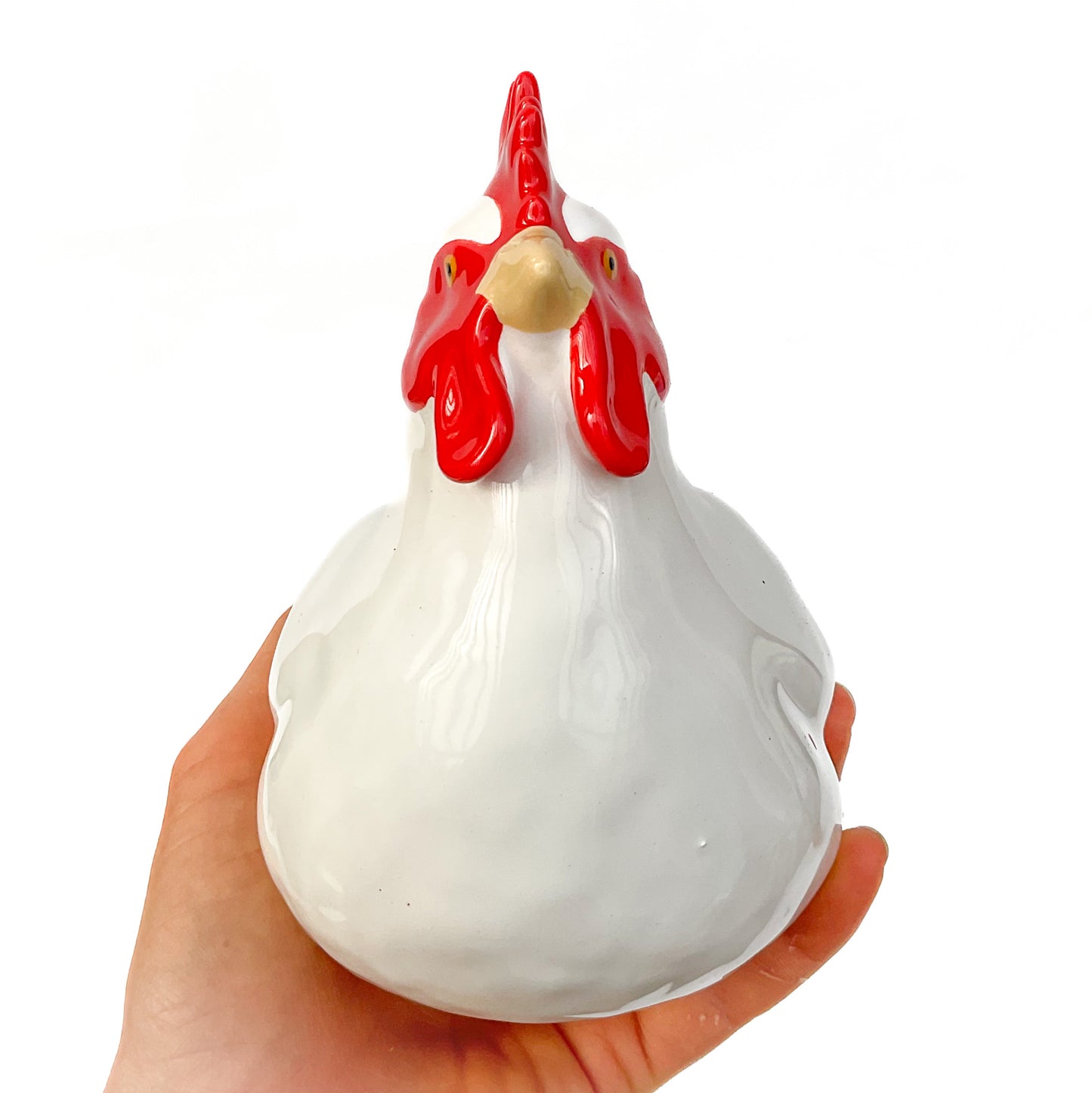 Hen Pot - Ceramic Hen Planter