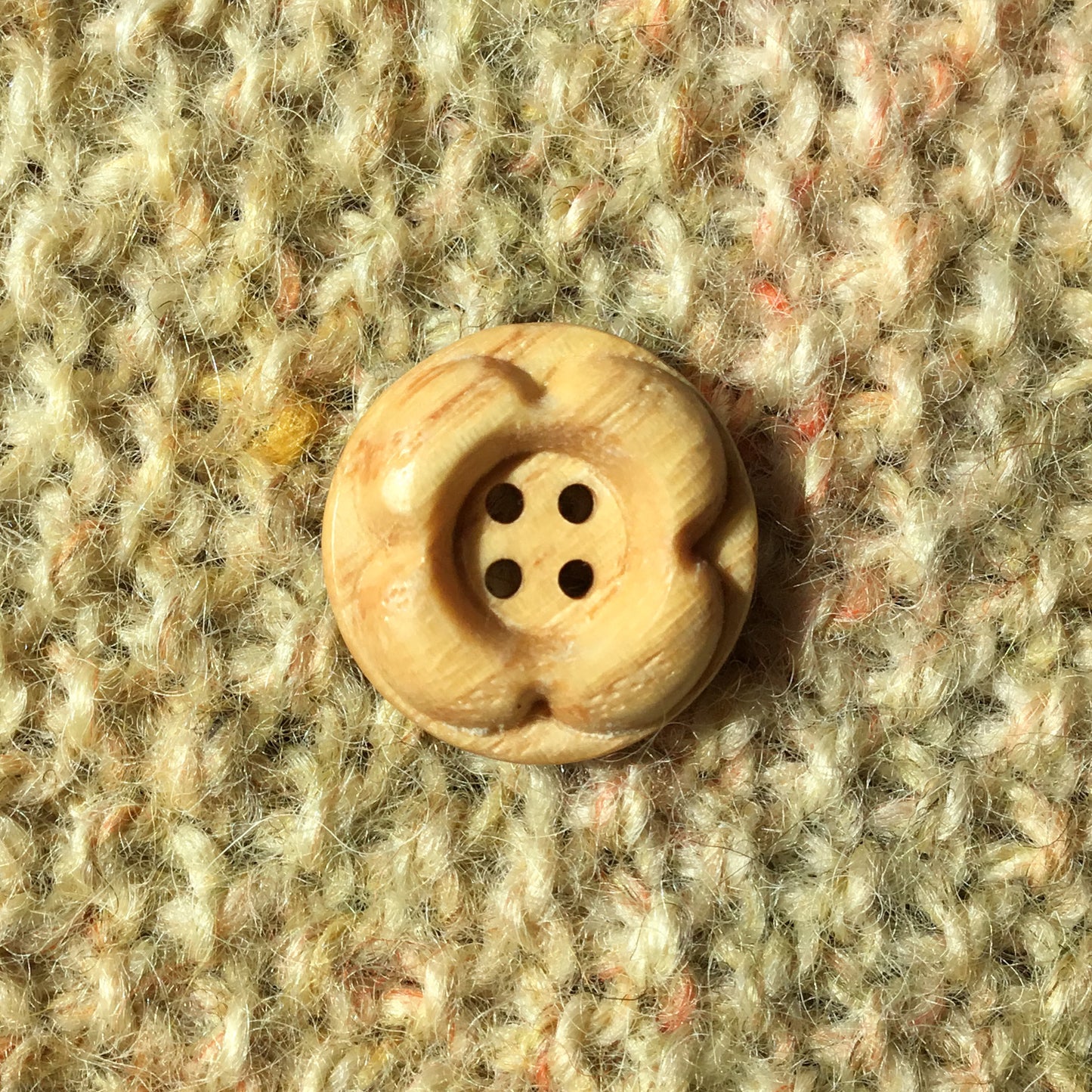 Forest Flowers Wooden Buttons  7/8”