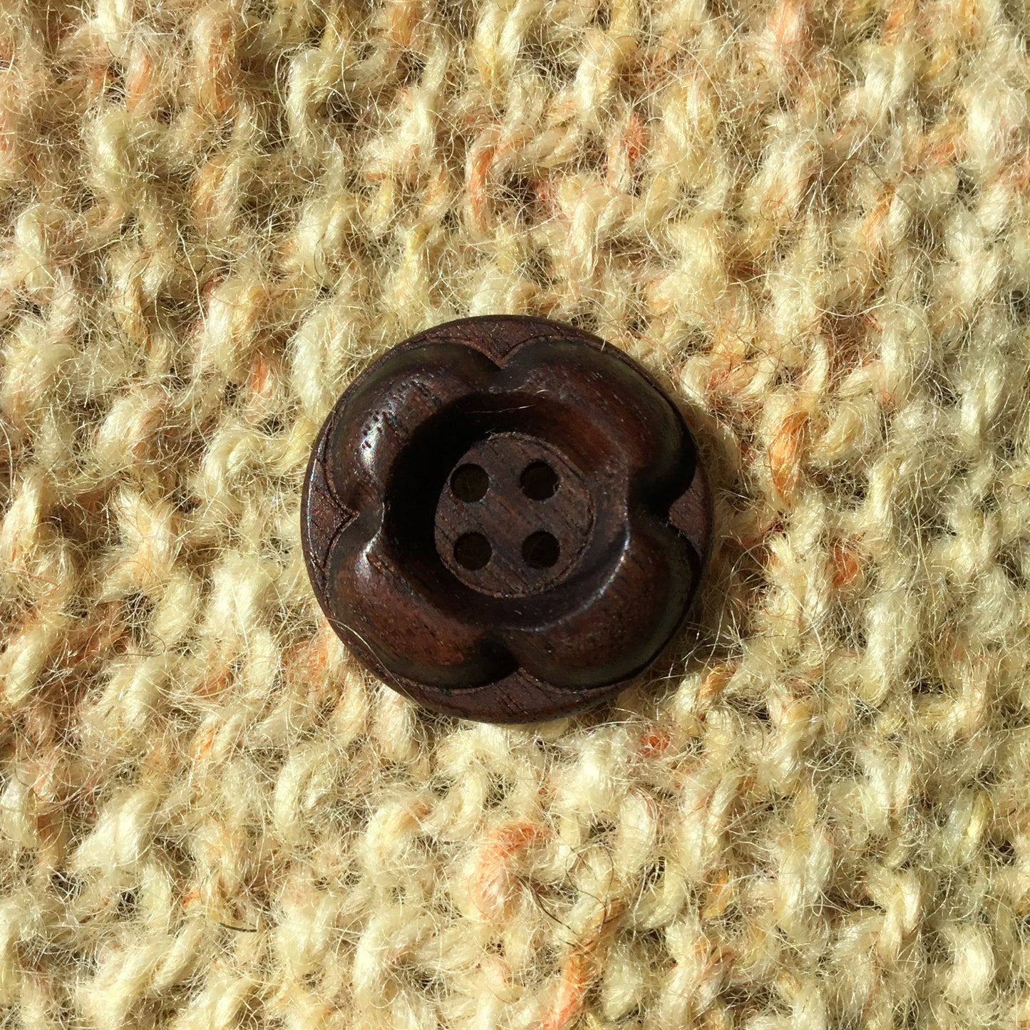 Forest Flowers Wooden Buttons  7/8”