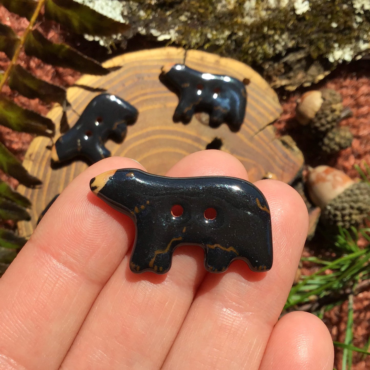 Bear Buttons  11/16" x 1-1/4”