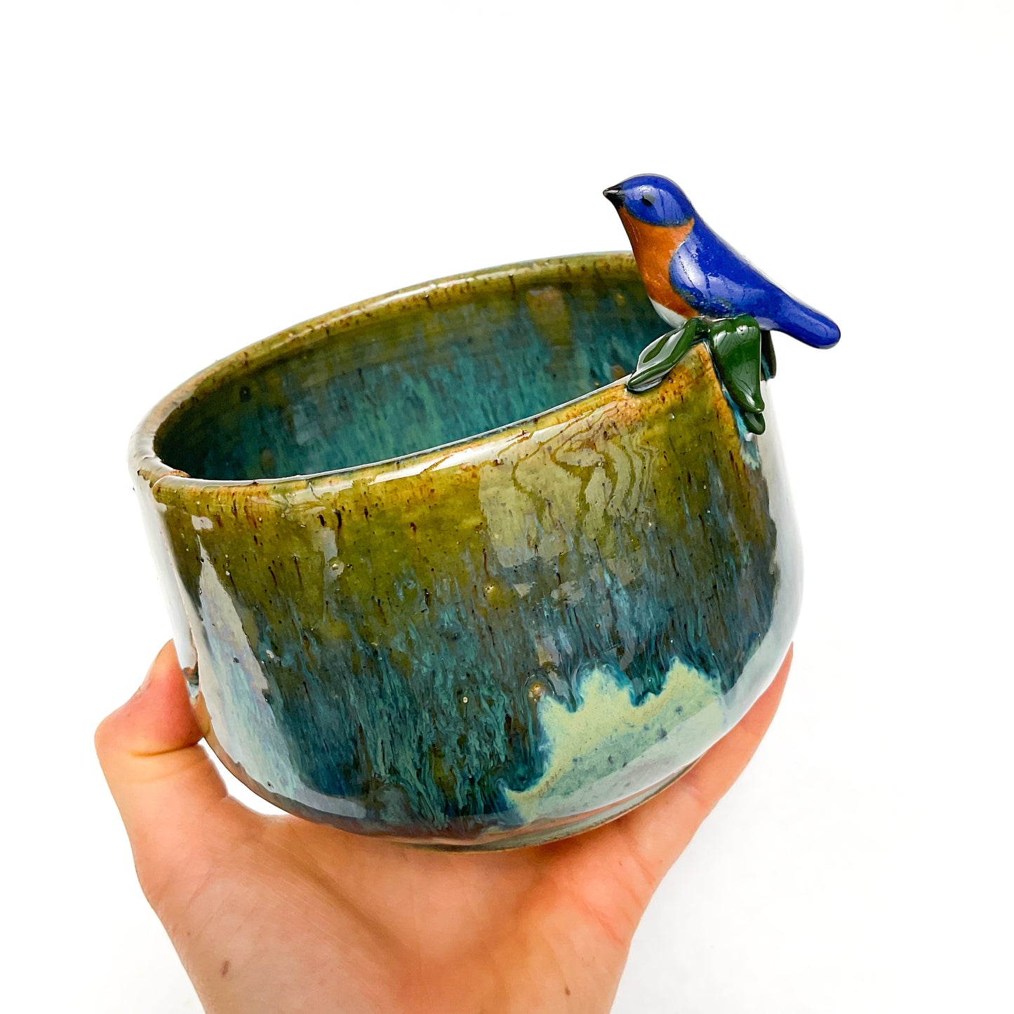 Blue Bird Yarn Bowl