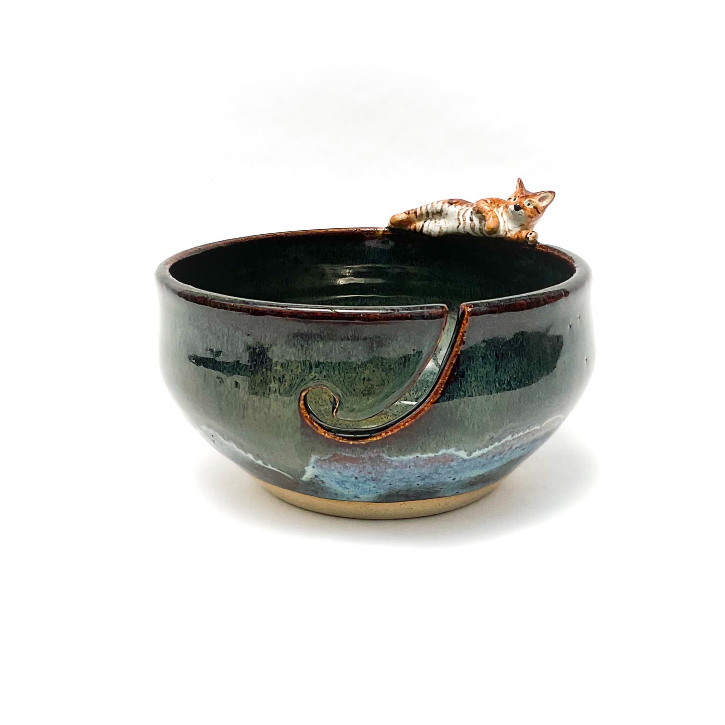 Lounging Cat Yarn Bowl