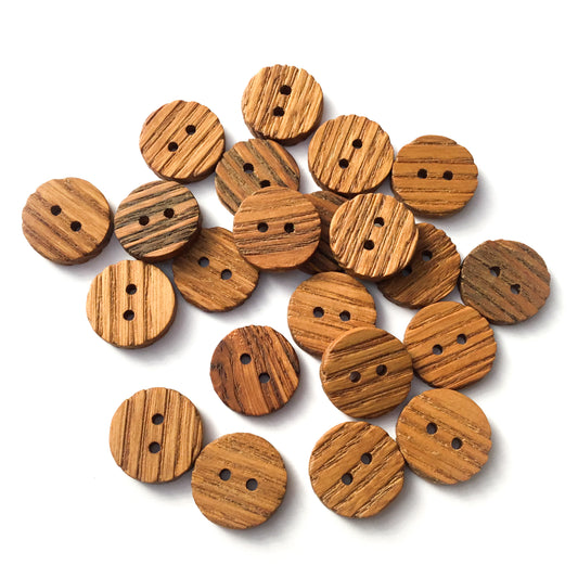 Reclaimed American Chestnut Wood Buttons - 7/8”