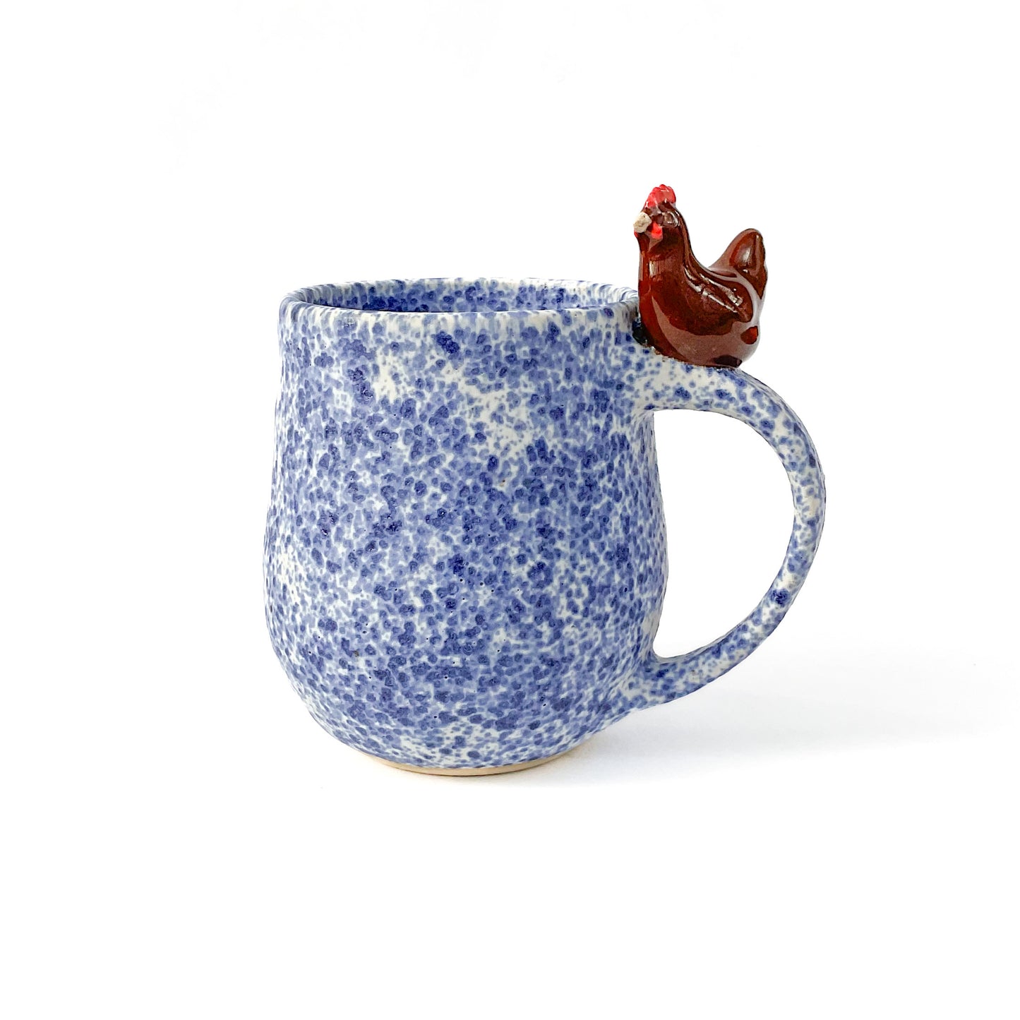 Stoneware Hen Mug - 14 ounce Ceramic Mug