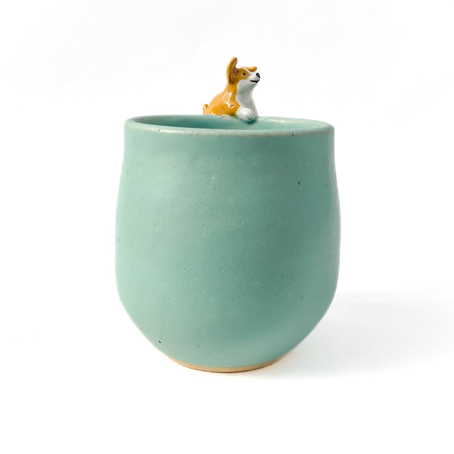 Stoneware Corgi Mug - 14 ounce Ceramic Mug