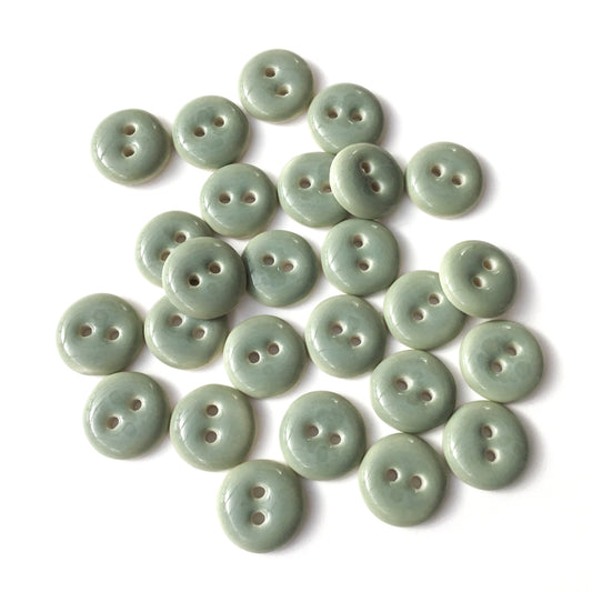 Gray Porcelain Buttons  1/2"