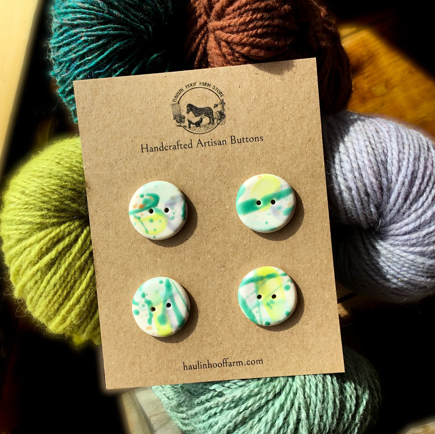 'Twist & Shout' Porcelain Button 1"