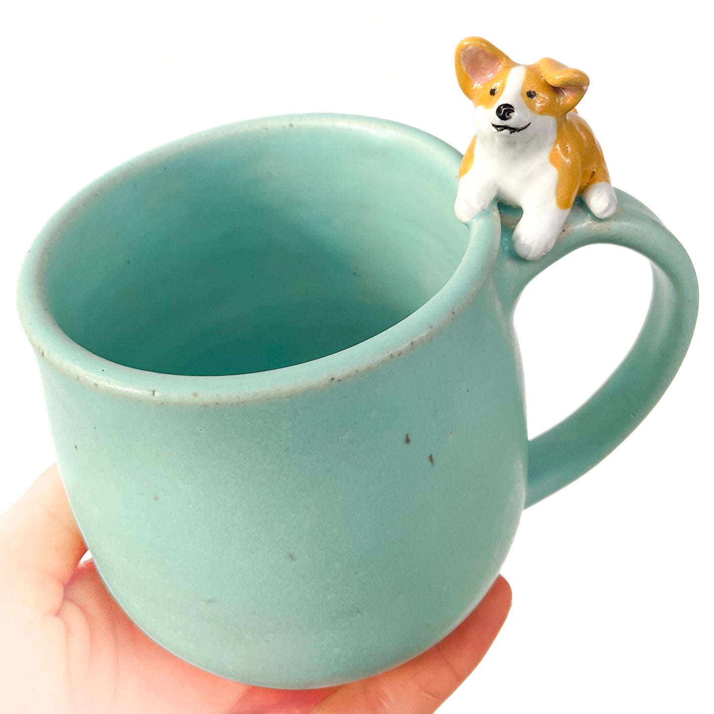 Stoneware Corgi Mug - 14 ounce Ceramic Mug