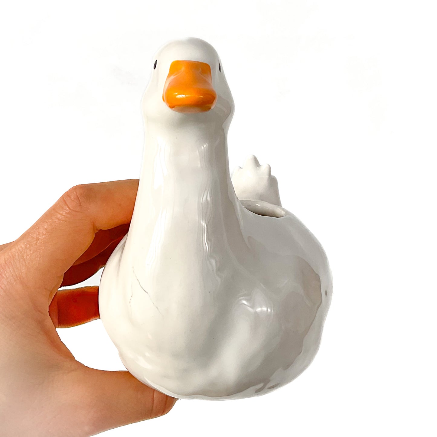 Pekin Duck Pot - Ceramic Duck Planter