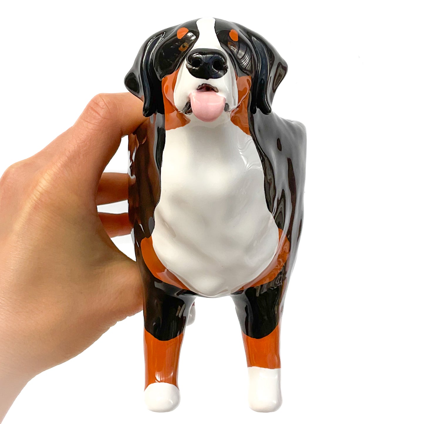 Bernese Mountain Dog Planter - Ceramic Dog Plant Pot