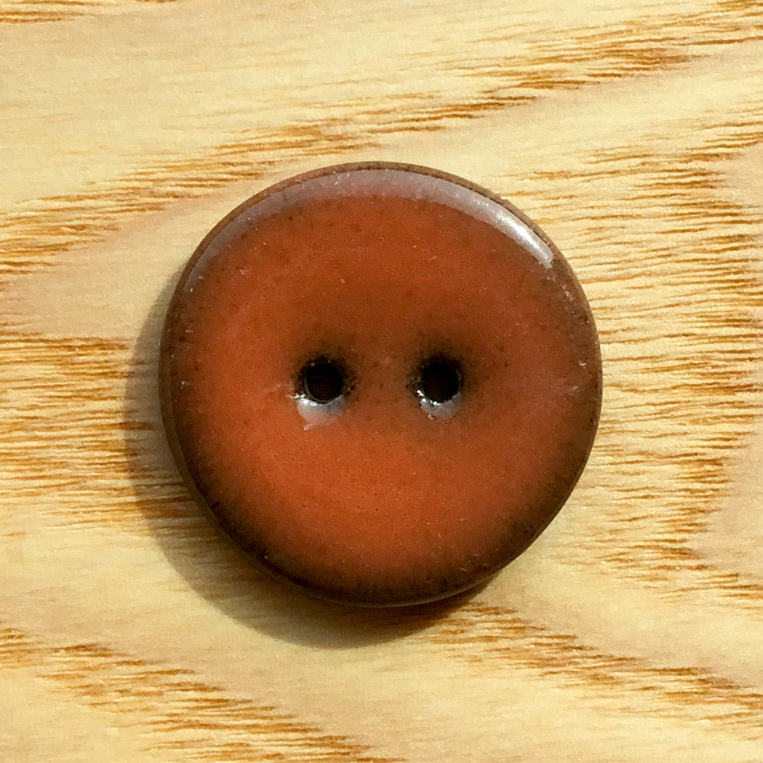 Assorted Colors GLOSSY Black Clay Buttons  1"