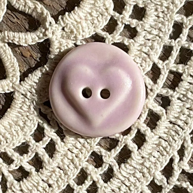 ‘Love Seal’ Matte Porcelain Button 5/8”