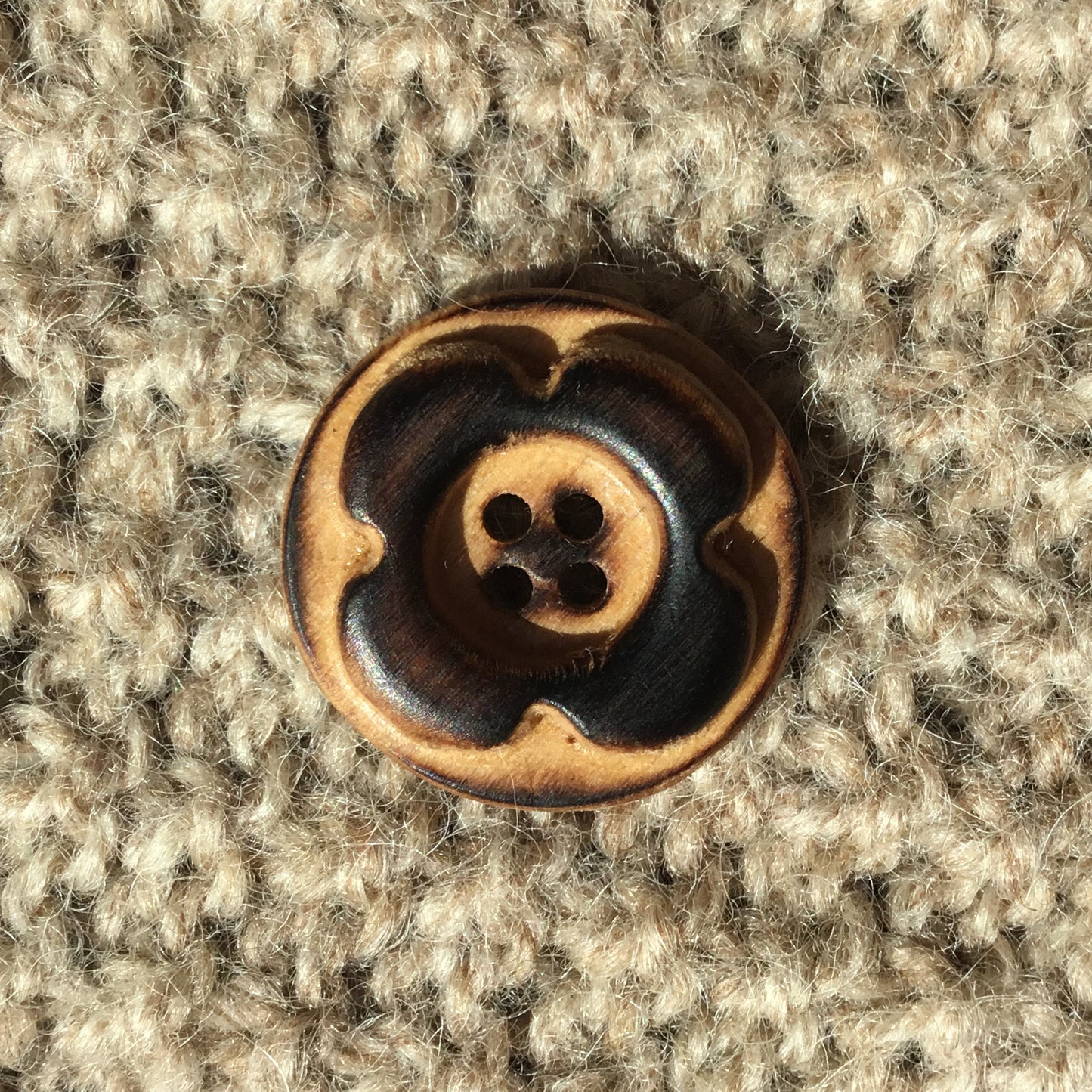 ‘Forest Flowers’ Wooden Buttons  1”