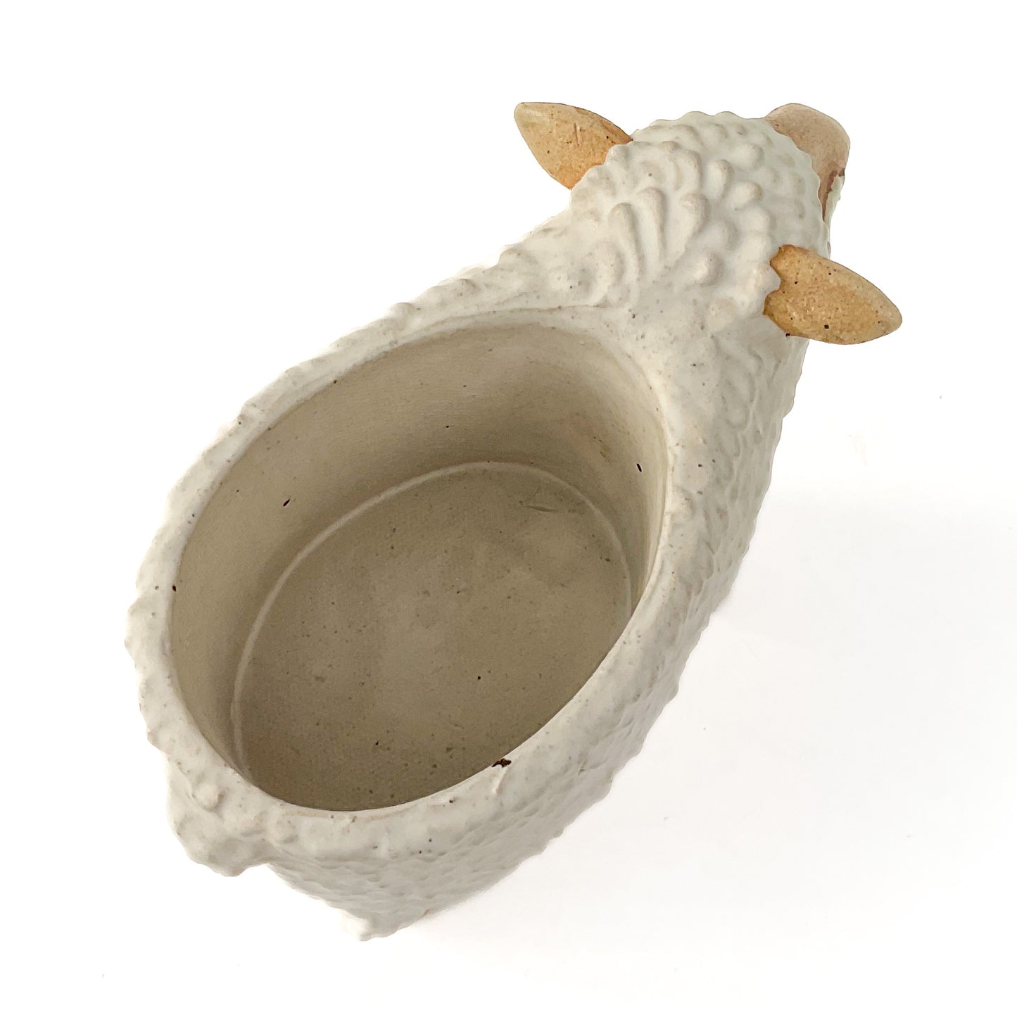 Stoneware Sheep Pot - Ceramic Sheep Planter