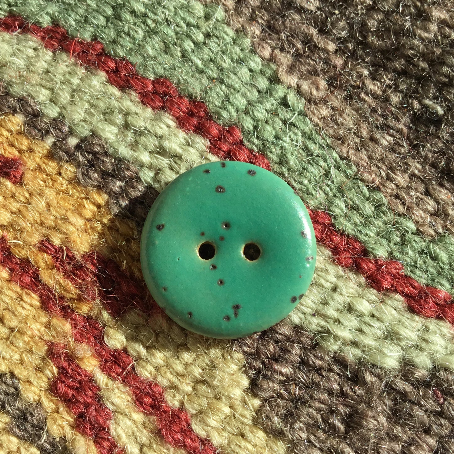 Matte Fleck Stoneware Button 3/4"