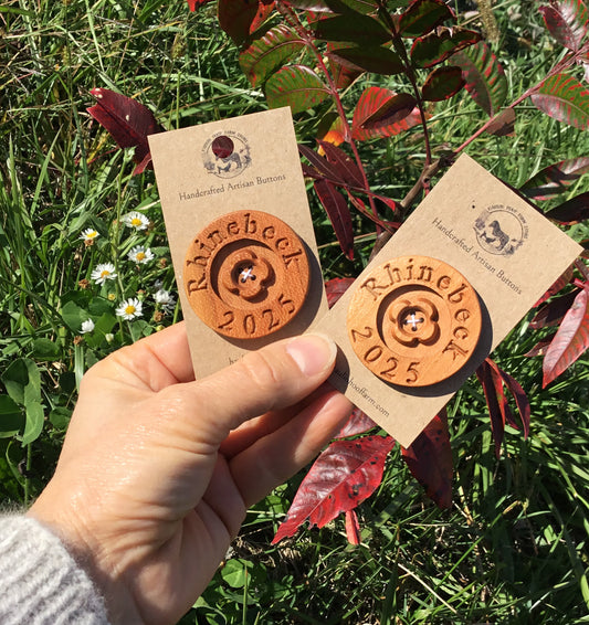 Rhinebeck 2025 Cherry ‘Forest Flower’ Button  1-3/4"