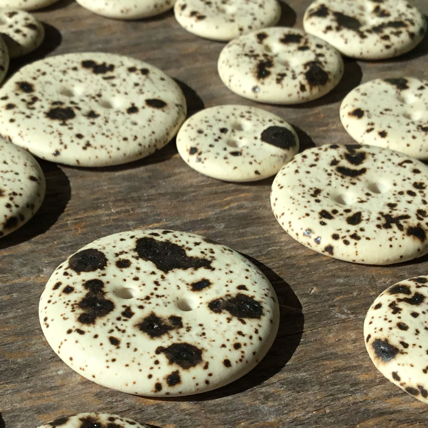 Quail's Egg - Matte Porcelain Buttons