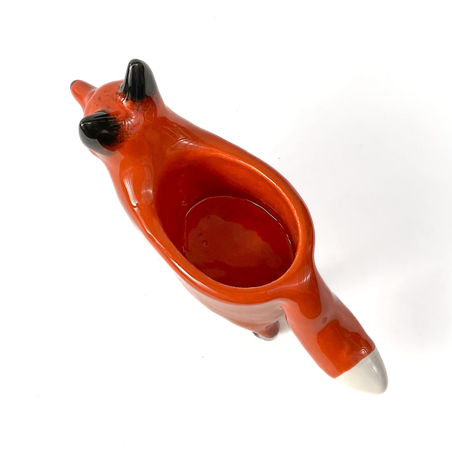 Red Fox Ceramic Planter