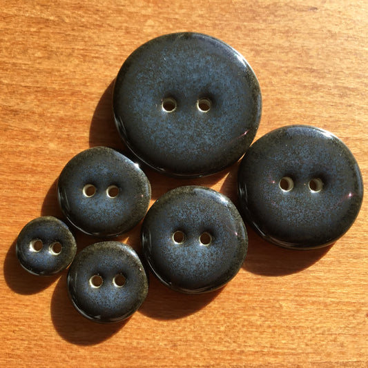Midnight Blue Porcelain Buttons