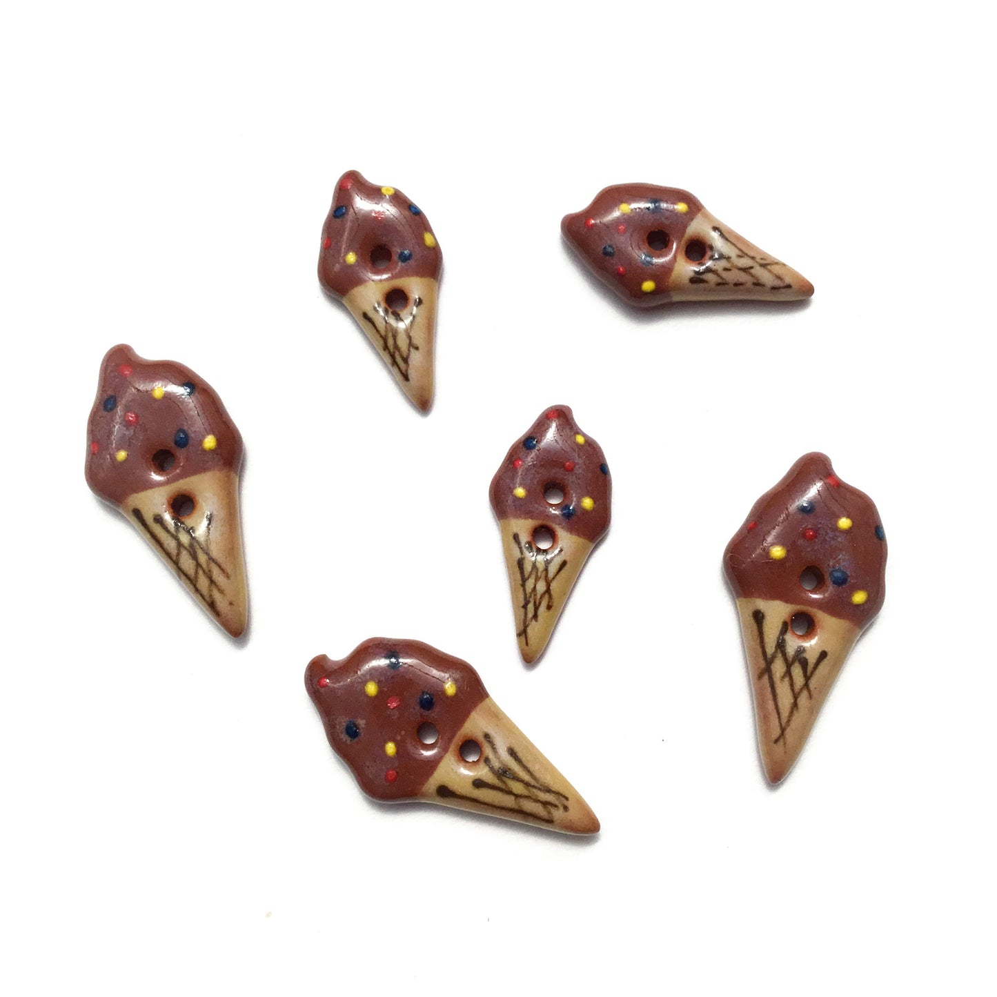 Ice Cream Cone Buttons
