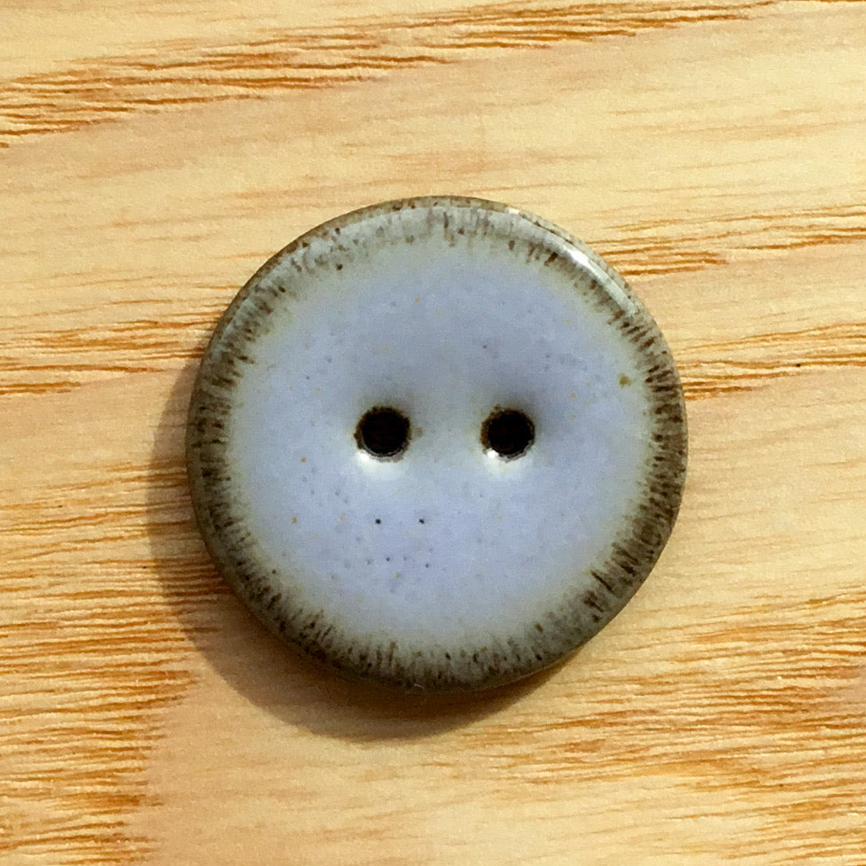 Assorted Colors GLOSSY Black Clay Buttons  1"