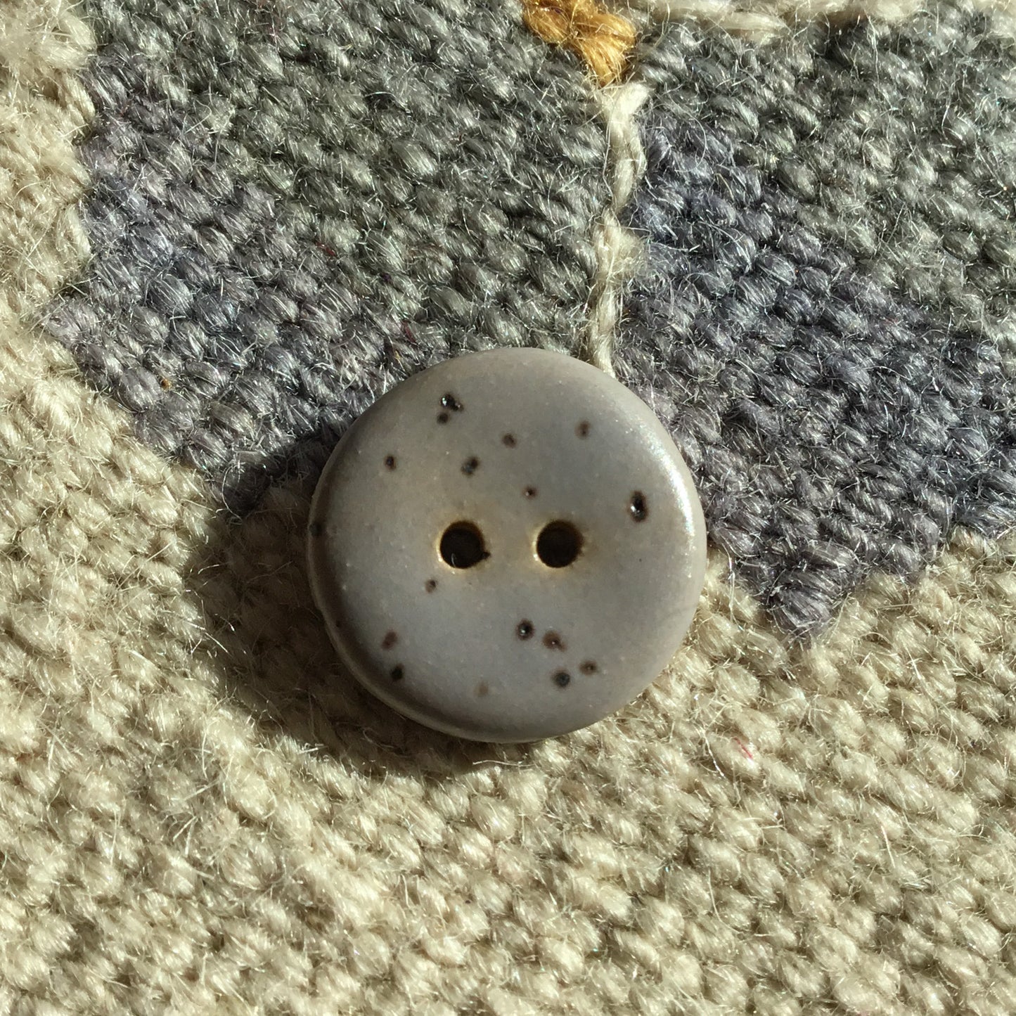 Matte Fleck Stoneware Button 3/4"