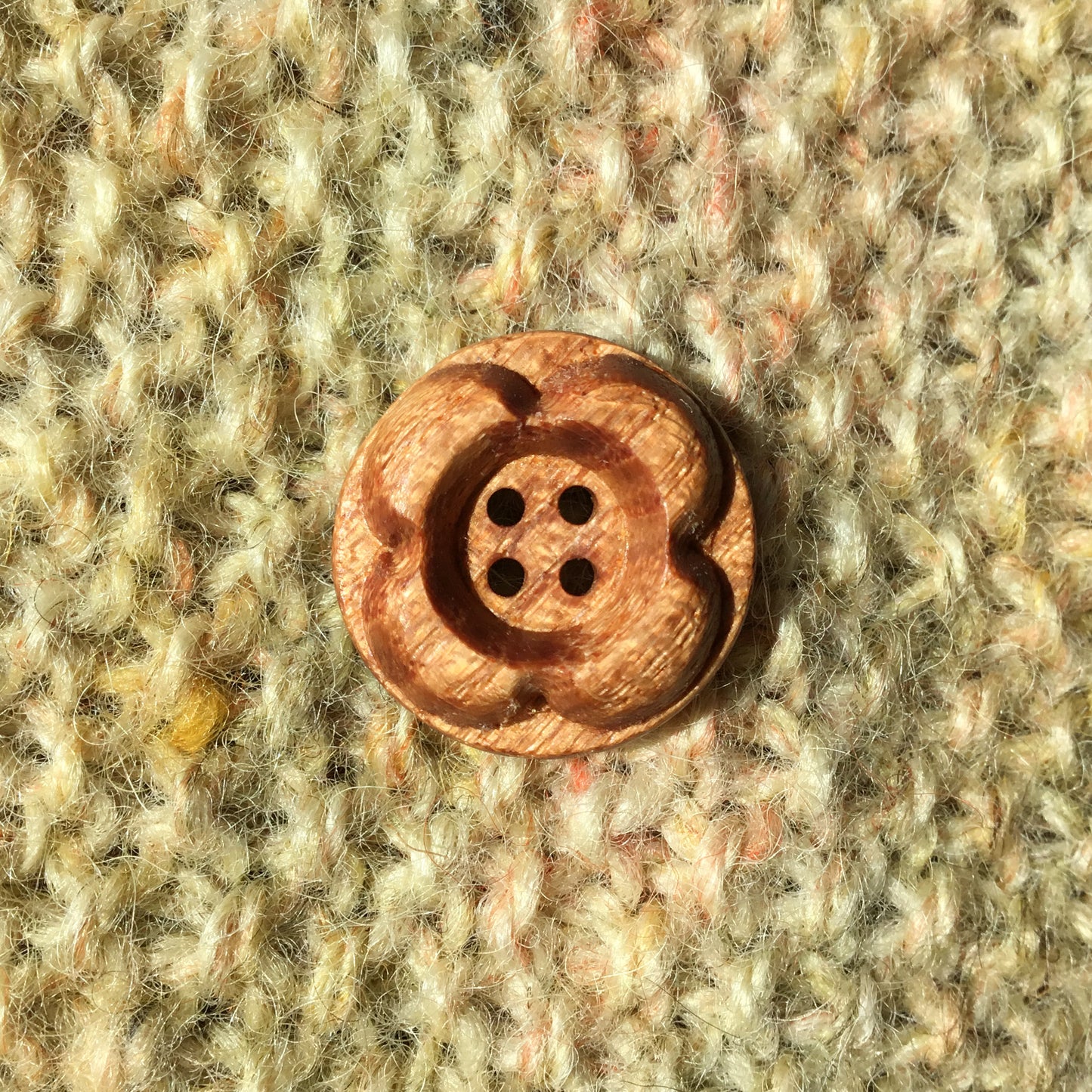 Forest Flowers Wooden Buttons  7/8”