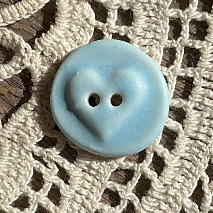 ‘Love Seal’ Matte Porcelain Button 5/8”
