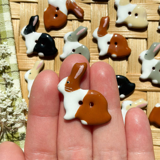 Rabbit buttons - 1-1/16” x 1-3/16”