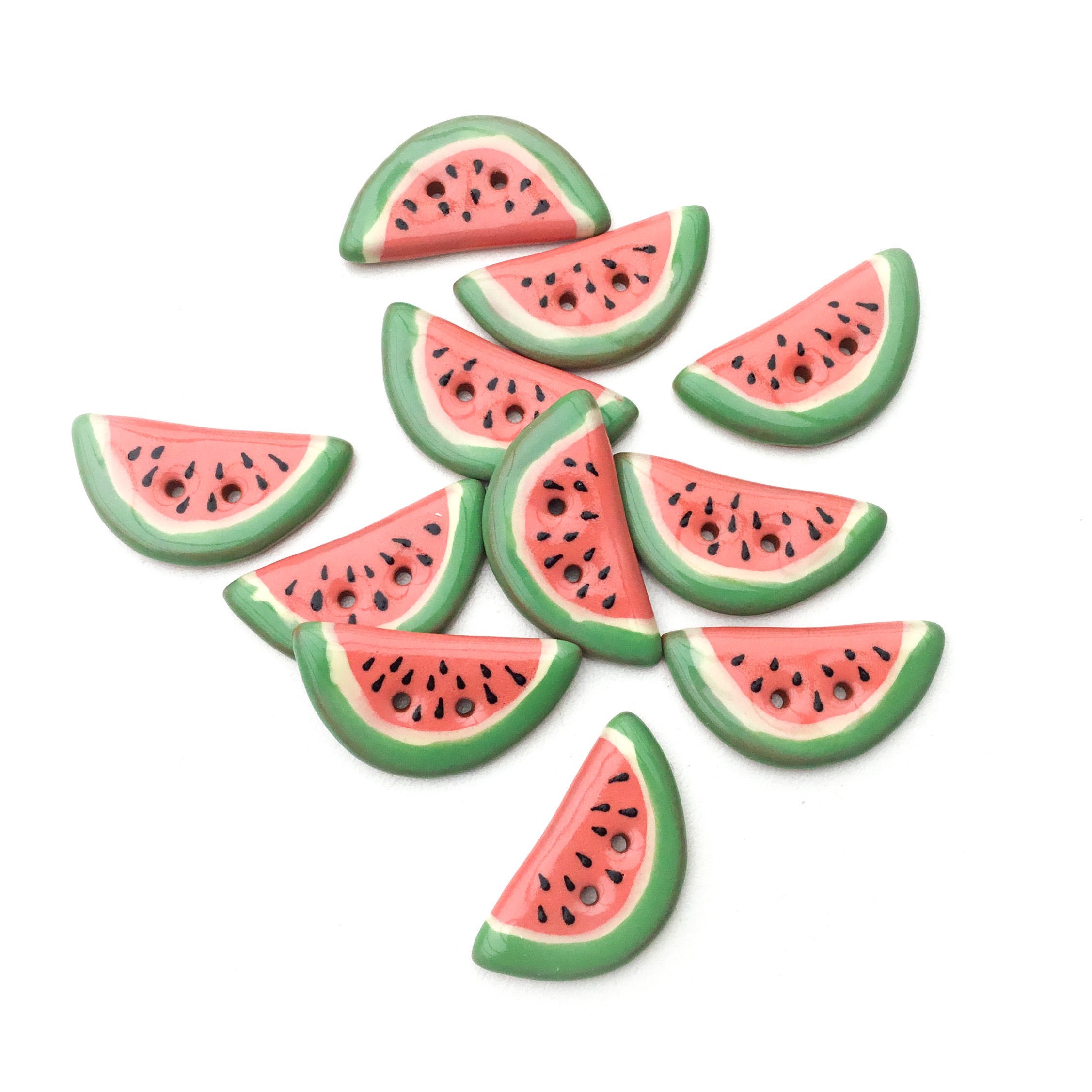 Watermelon Buttons Watermelon Slice Button - 5/8