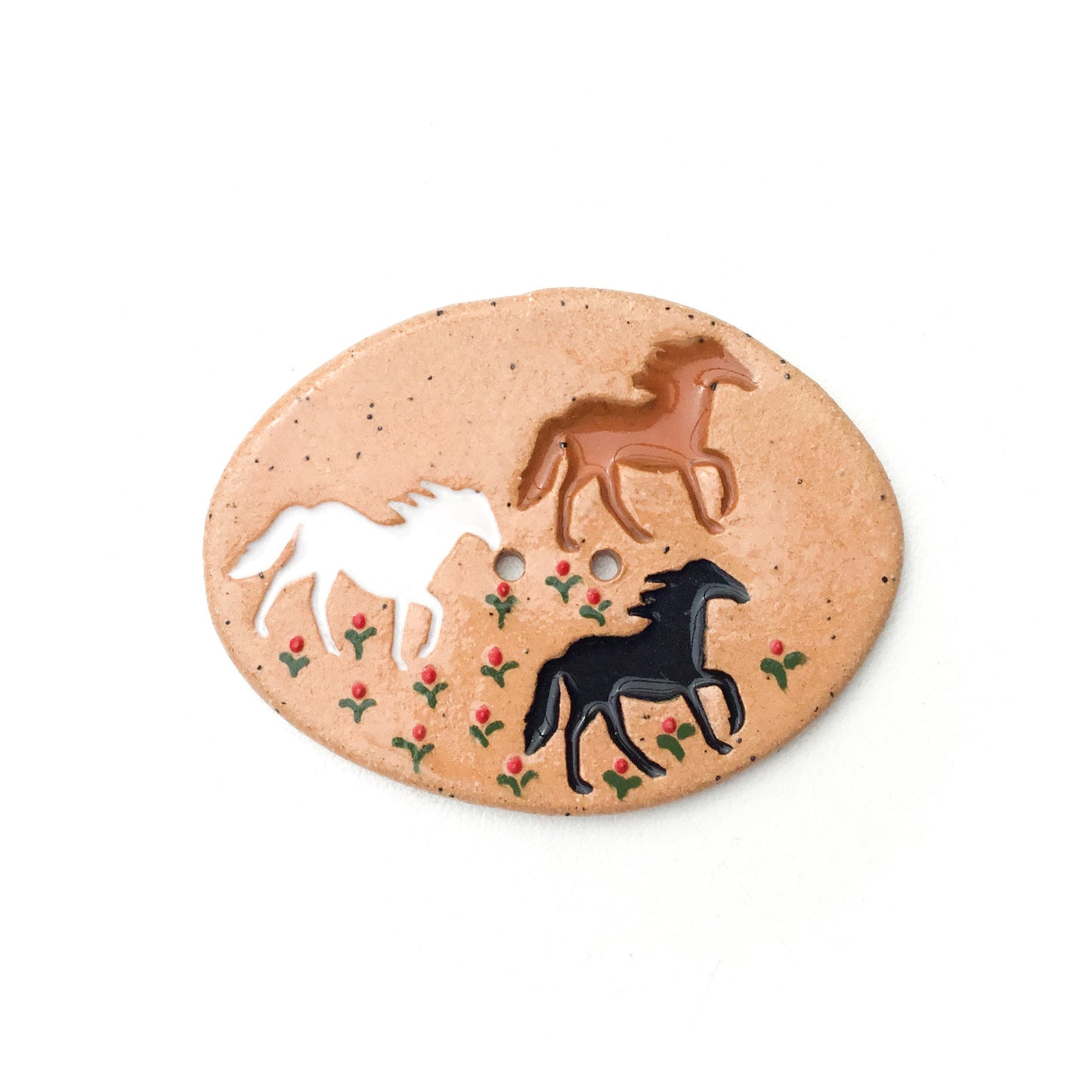 Large Running Horse Button 1-5/8” x 2-1/8”