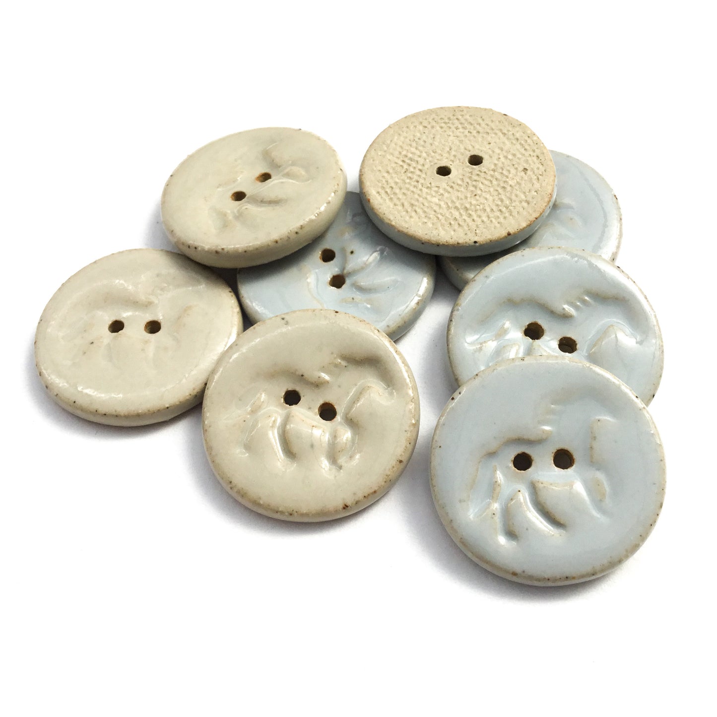 'Running Horses' Ceramic Stoneware Buttons 1-1/16"