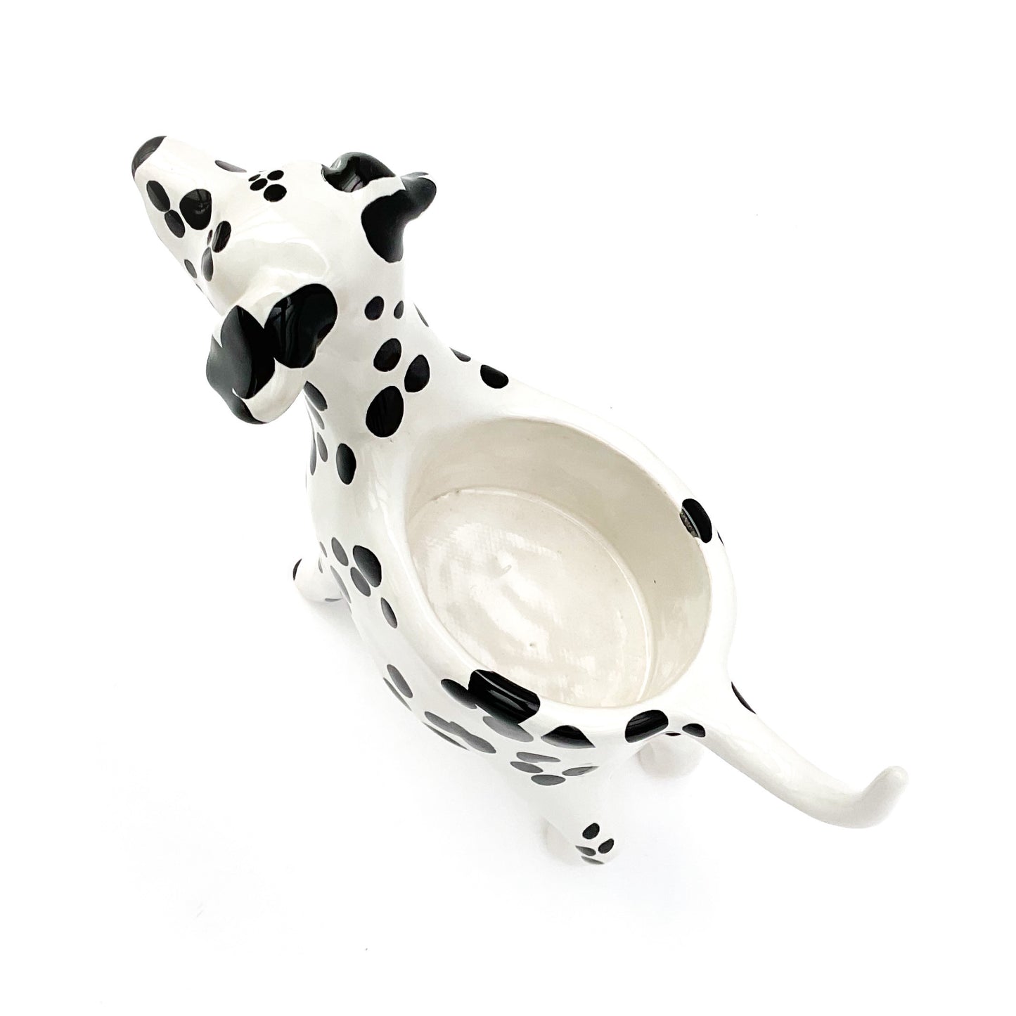 Dalmation Dog Planter - Ceramic Dog Plant Pot