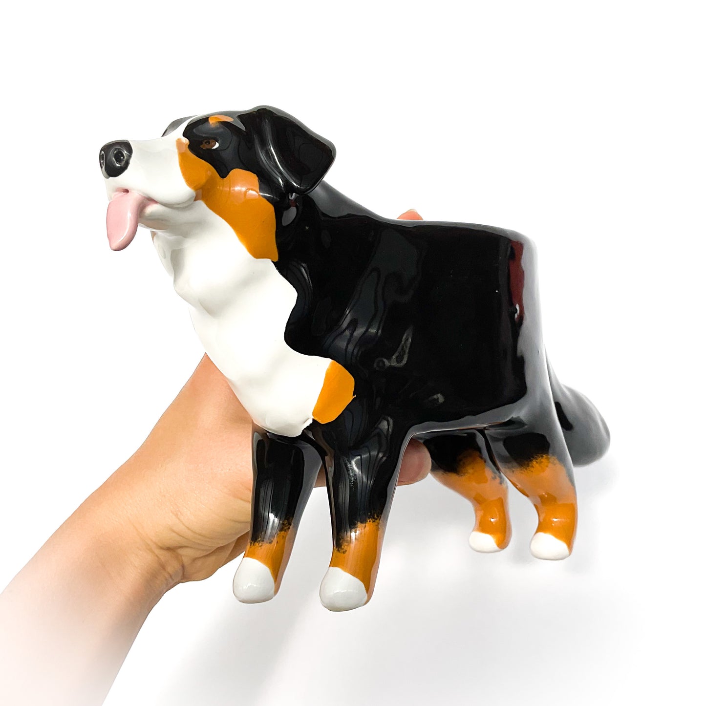 Bernese Mountain Dog Planter - Ceramic Dog Plant Pot