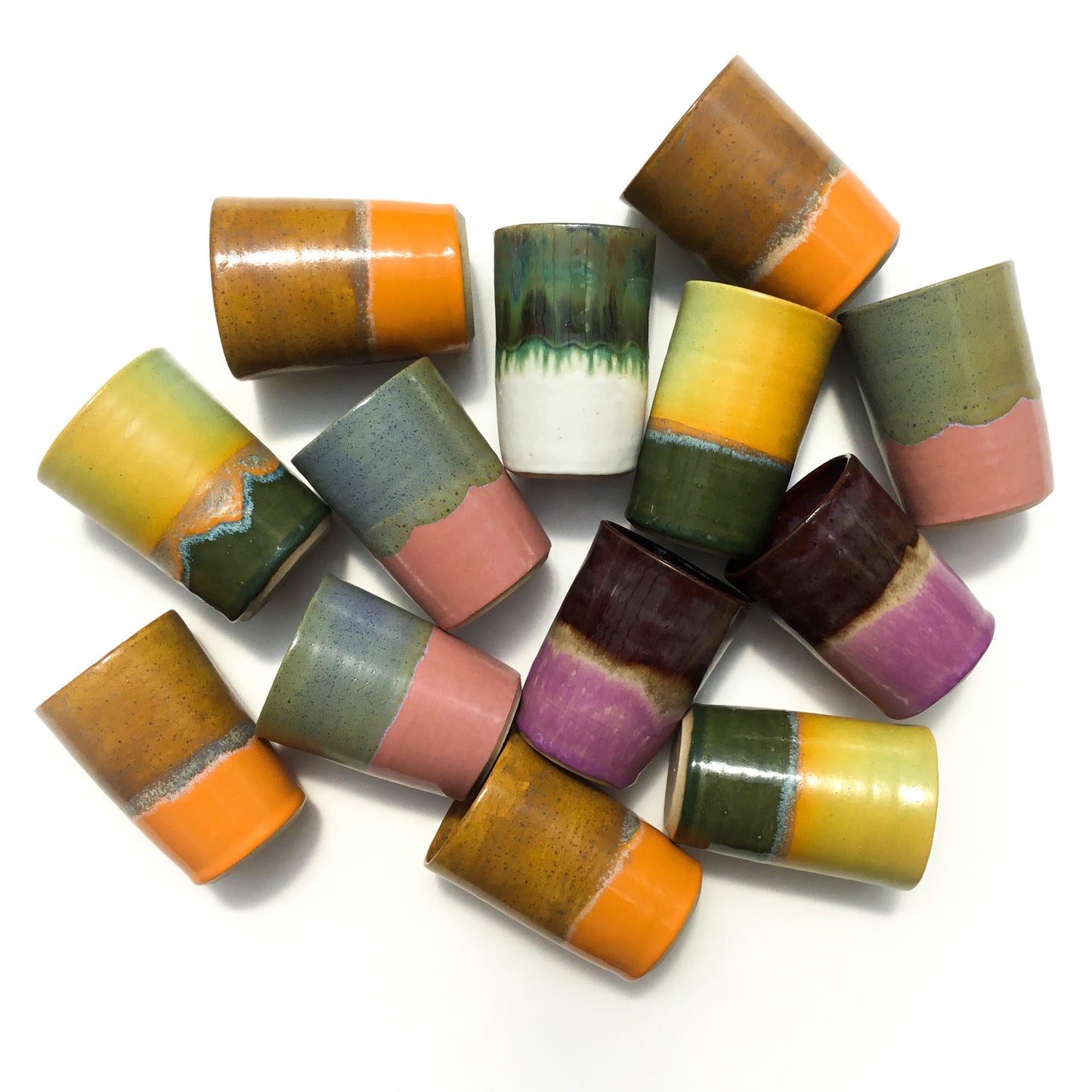 Stoneware Smoothie Cups - 12 ounce