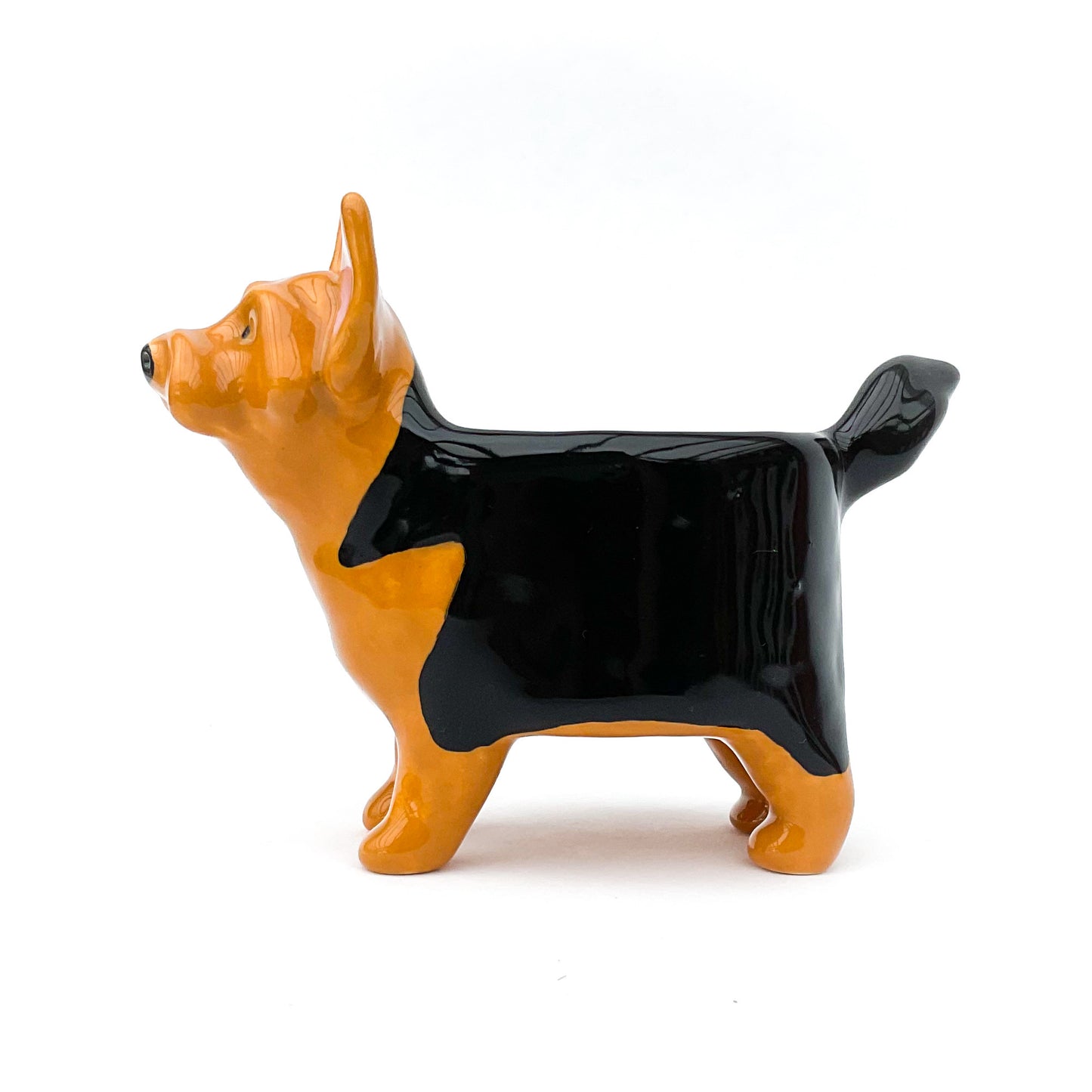 Yorkshire Terrier Dog Planter - Ceramic Dog Plant Pot