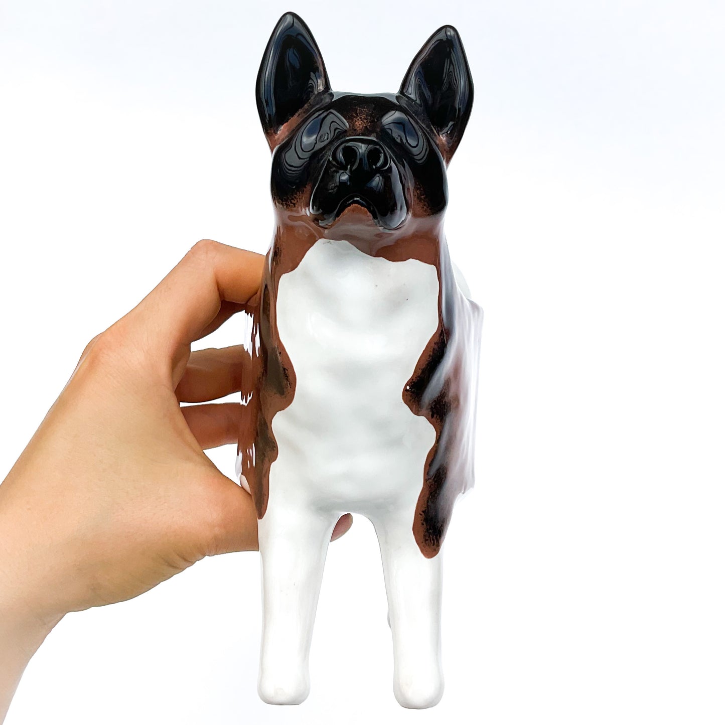 American Akita Dog Planter - Ceramic Dog Plant Pot