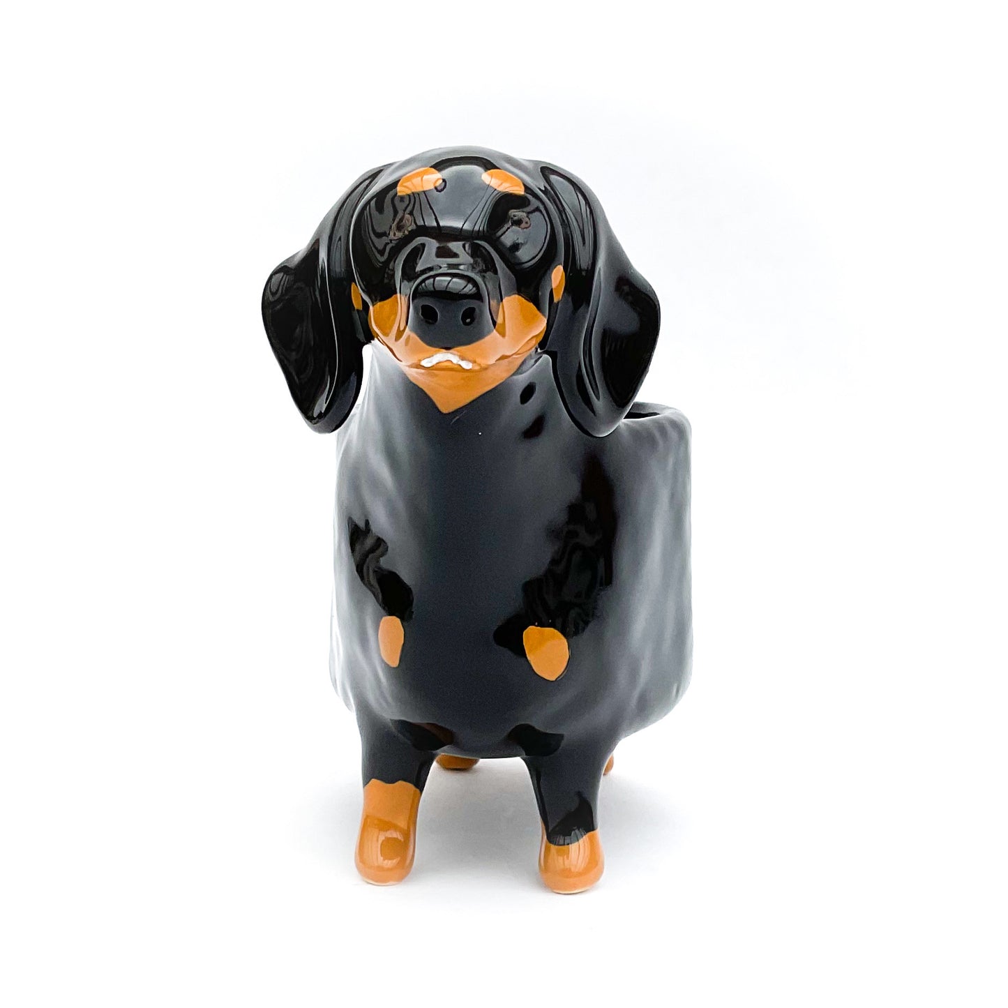 Dachshund Dog Planter - Ceramic Dog Plant Pot