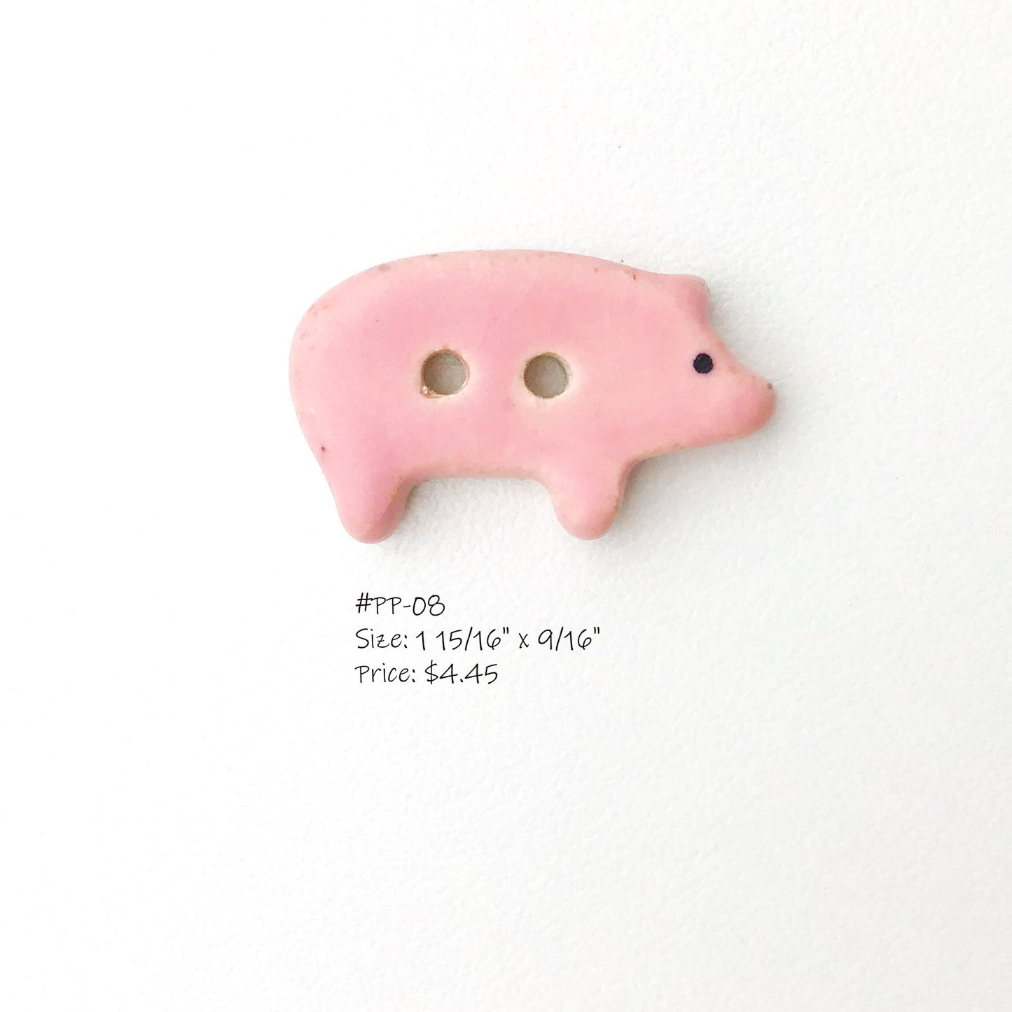Pig Buttons- Farm Buttons