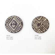 Load image into Gallery viewer, Tribal Button Collection: Simple Design and Contrasting Colors in African Motifs