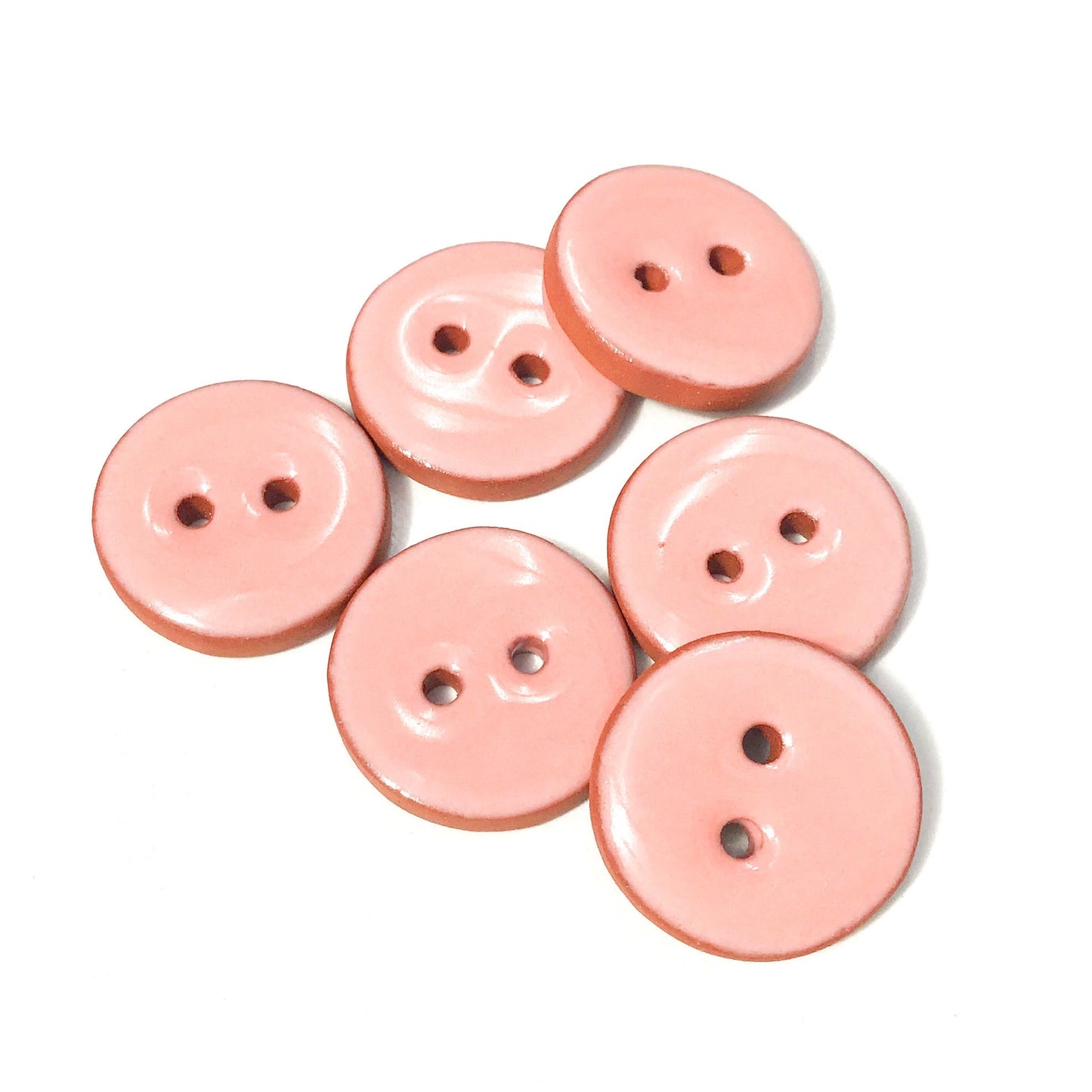 (Wholesale Accounts Only) 3/4" round - flat - red clay (ws-43)