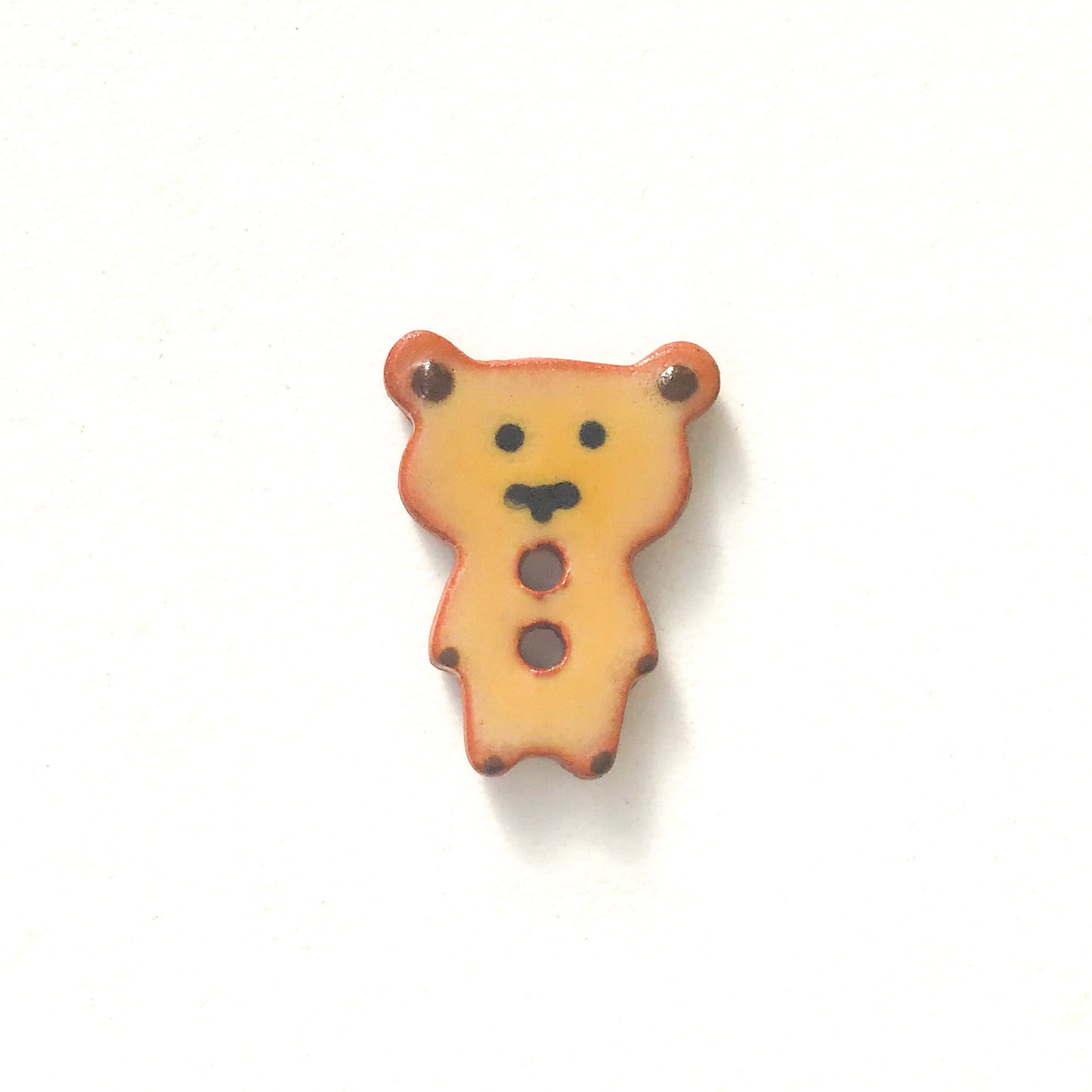 Teddy Bear Buttons - Ceramic Bear Buttons -Children's Animal Buttons (ws-243)